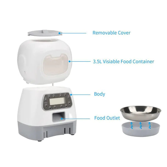 Smart Pet Food Dispenser - Intelligently Feed Your Pet When You're Away!