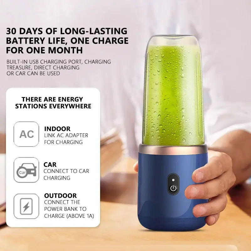 Portable Juicer Blender - Juice and Make Smoothies On The Go!