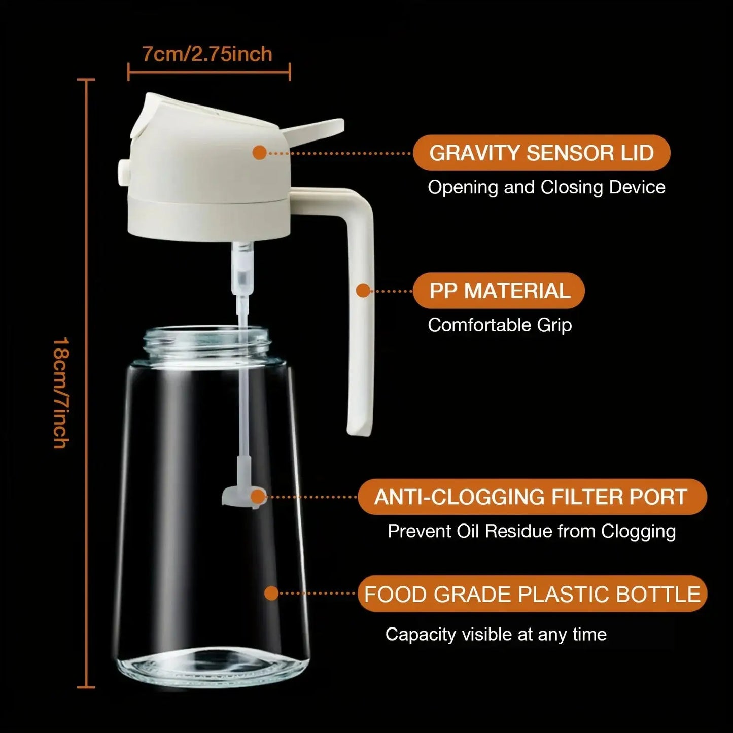 Oil Sprayer & Dispenser for Kitchen