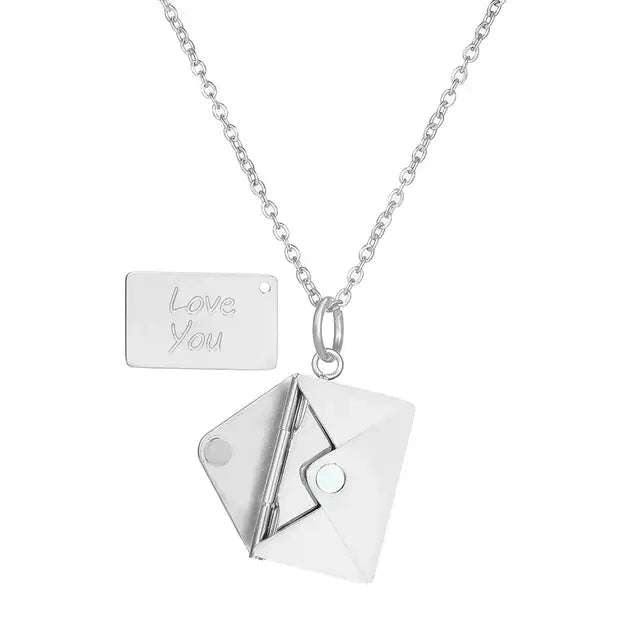 Love Letter Envelope Necklace - Unique Gift for Your Loved One!