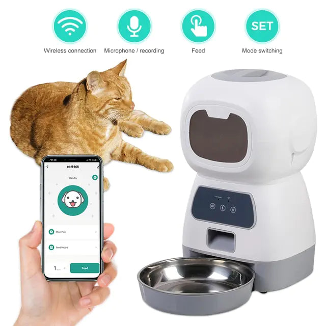 Smart Pet Food Dispenser - Intelligently Feed Your Pet When You're Away!