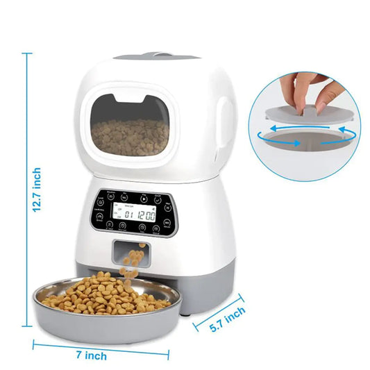 Smart Pet Food Dispenser - Intelligently Feed Your Pet When You're Away!